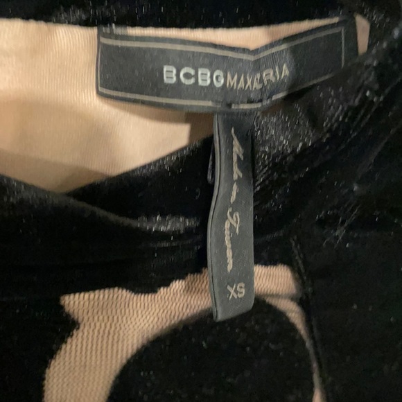 COPY - BCBGMAXAZARIA Velvet long sleeve dress NWT - Picture 3 of 9